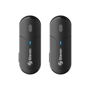 Micrófono Steren MIC-9050 - Inalámbrico - USB-C - 2 Piezas - MIC-9050
