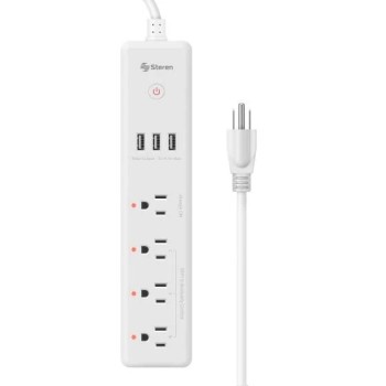 Supresor de Picos Steren SHOME-300 - 4 Contactos - 3 USB - Wi-Fi - SHOME-300