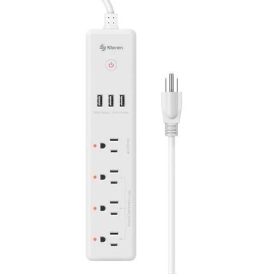Supresor de Picos Steren SHOME-300 - 4 Contactos - 3 USB - Wi-Fi - SHOME-300