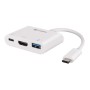Adaptador Steren USB-471 - USB-C a HDMI / USB-C / USB 3.0 - Negro - USB-471