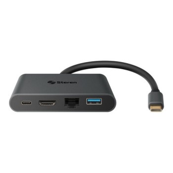 Docking Station Steren USB-5290 - HDMI/USB/USB-C/RJ-45 - USB-5290