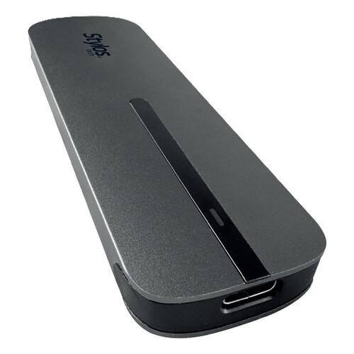 Carcasa para SSD M.2 NVMe Stylos STENNV1G - USB-C 10 Gbit/s - Color Gris