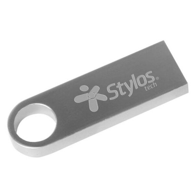 Memoria USB Stylos ST100 - 256GB - USB 2.0 - Plata - STMUSB6B