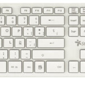 Kit Teclado y Mouse Inalámbrico Stylos Español 105 Teclas 1600 DPI Modelo STPKTM5W