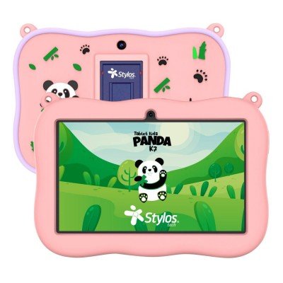 Tablet Stylos Panda Kids 7 - 7" - Quad-core - 2GB - 32GB - Cámaras 0.3MP/2MP - Android - Rosa - STTAFP1P