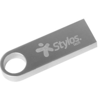 Memoria USB Stylos STUSB1016 - 16GB - USB 2.0 - Plata - 10 Piezas - STUSB1016