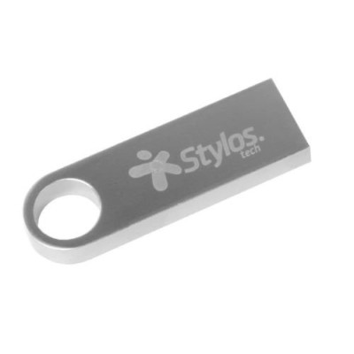 Memoria USB Stylos STUSB1016 - 16GB - USB 2.0 - Plata - 10 Piezas - STUSB1016