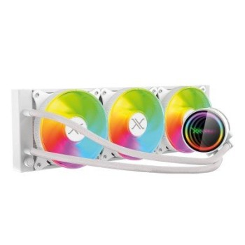 Enfriamiento Líquido Xzeal XZ-411 - 3 Ventilador - 800-2200 RPM - ARGB - Blanco - XZCO411W
