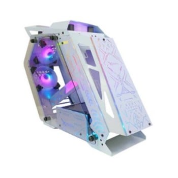  Gabinete XZeal IR02 - Media Torre - Micro ATX/Mini ITX - 4 Ventiladores - Panel Lateral - Blanco - XZGAIRRGBW