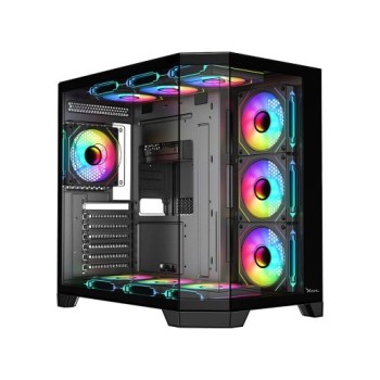 Gabinete Gamer XZeal Media Torre ATX/M-ATX con 4 Ventiladores y Panel de Vidrio Templado Modelo XZGAXT1B Gabinete Gamer XZeal Media Torre ATX/M-ATX con 4 Ventiladores y Panel de Vidrio Templado Modelo XZGAXT1B