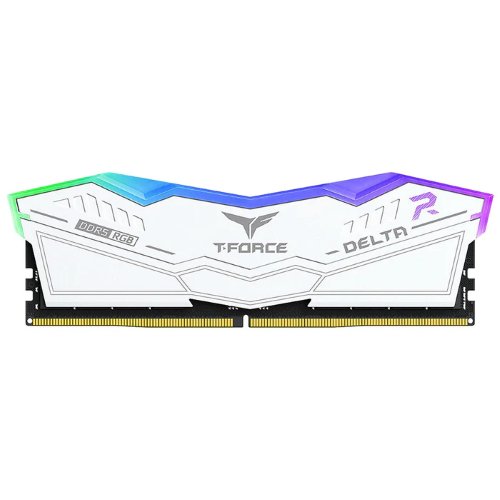 Memoria RAM TEAMGROUP T-Force DELTA RGB DDR5 32GB 6000MHz Blanco