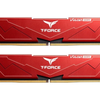 Memoria RAM TEAMGROUP T-FORCE VULCAN - DDR5 - 32GB (2 x 16GB) - 5200MHz - DIMM - Para PC - FLRD532G5200HC40CDC01