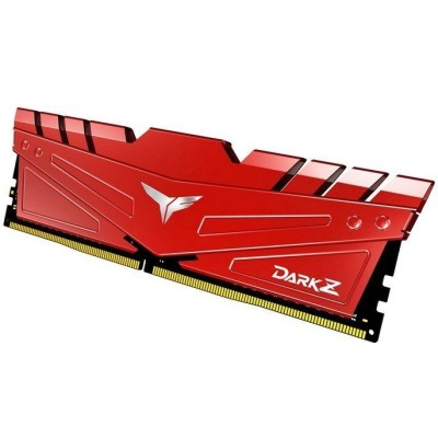 Memoria RAM TEAMGROUP T-Force Delta DARK Z - DDR4 - 8GB - 3000 MHz - Rojo - TDZRD48G3000HC16C01
