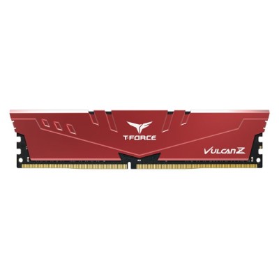 Memoria RAM TEAMGROUP T-FORCE VULCAN Z - DDR4 - 8GB - 3200MHz - DIMM - Rojo - Para PC - TLZRD48G3200HC16F01