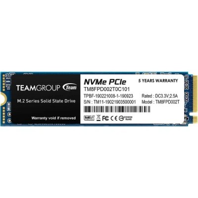 Unidad de Estado Sólido TEAMGROUP MP33 PRO - M.2 - 2TB - PCI-E 3.0 - TM8FPD002T0C101
