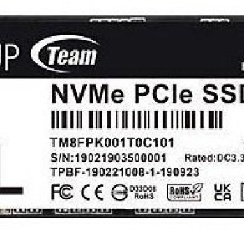 SSD TEAMGROUP MP44L M.2 1TB PCIe 4.0 NVMe - TM8FPK001T0C101 SSD TEAMGROUP MP44L M.2 1TB PCIe 4.0 NVMe - TM8FPK001T0C101