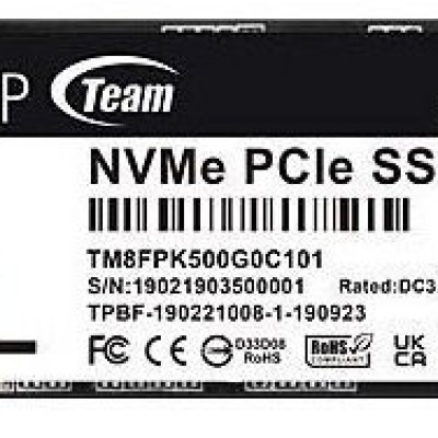 Unidad de Estado Sólido TEAMGROUP MP44L - M.2 - 500GB - PCI-E 4.0 - TM8FPK500G0C101