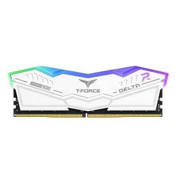 Memoria RAM TEAMGROUP T-Force DELTA RGB - DDR5 - 16GB - 5200 MHz - UDIMM - Blanco - Para PC - FF4D516G5200HC40C01