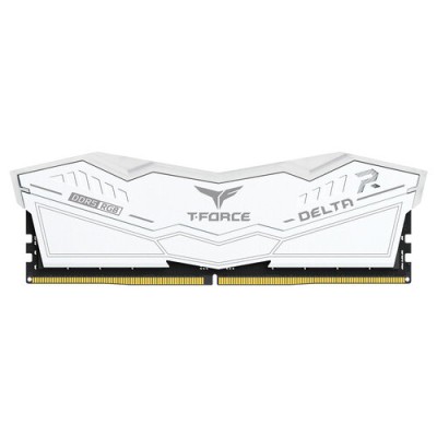 Memoria RAM TEAMGROUP T-Force Delta RGB - DDR5 - 32GB - 5200MHz - U-DIMM - Blanco - Para PC - FF4D532G5200HC40C01