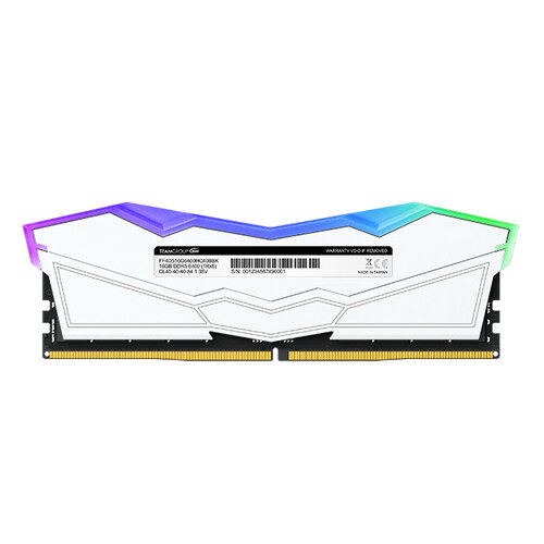 Memoria RAM TEAMGROUP T-FORCE Delta RGB DDR5 32GB (2x16GB) 5600MHz Blanco