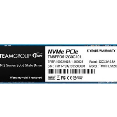 Unidad de Estado Sólido TEAMGROUP MP33 PRO - M.2 - 512GB - PCI-E 3.0 - TM8FPD512G0C101