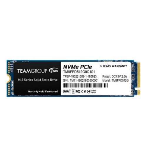 SSD TEAMGROUP MP33 PRO M.2 512GB PCIe 3.0 NVMe - TM8FPD512G0C101