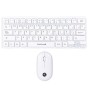 Kit Teclado y Mouse TechZone Young Pop - Inalámbrico - Blanco - TZACCBI04