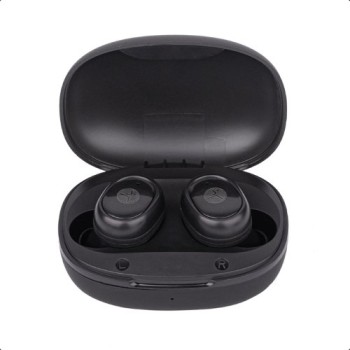 Auriculares TechZone Nova - Inalámbrico - Bluetooth - Negro - TZWS03
