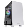 Gabinete Gamer Thermaltake S100 TG Snow Edition - Micro Torre - Micro ATX/Mini ITX - 1 Ventilador - Panel Lateral - Blanco - CA-1Q9-00S6WN-00
