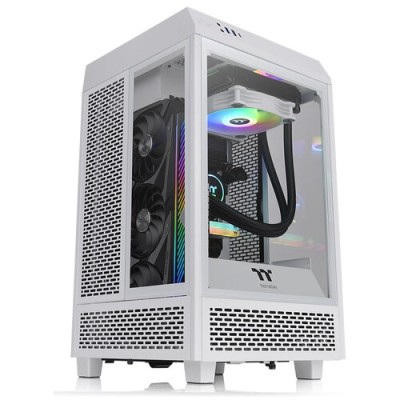 Gabinete Gamer Thermaltake The Tower 100 Snow - Mini Torre - Mini ITX - 2x Ventiladores - Panel Lateral - Blanco - CA-1R3-00S6WN-00 Gabinete Gamer Thermaltake The Tower 100 Snow - Mini Torre - Mini ITX - 2x Ventiladores - Panel Lateral - Blanco - CA-1R3-00S6WN-00