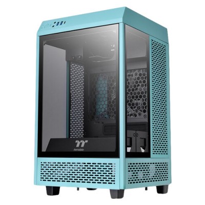 Gabinete Gamer Thermaltake Tower 100 Turquoise - Mini Torre - Mini ITX - 2x Ventiladores - 3x Cristales Templados - Turquesa - CA-1R3-00SBWN-00 Gabinete Gamer Thermaltake Tower 100 Turquoise - Mini Torre - Mini ITX - 2x Ventiladores - 3x Cristales Templados - Turquesa - CA-1R3-00SBWN-00