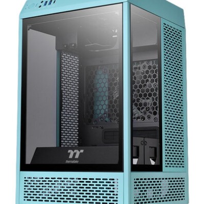 Gabinete Gamer Thermaltake Tower 100 Turquoise - Mini Torre - Mini ITX - 2x Ventiladores - 3x Cristales Templados - Turquesa - CA-1R3-00SBWN-00 Gabinete Gamer Thermaltake Tower 100 Turquoise - Mini Torre - Mini ITX - 2x Ventiladores - 3x Cristales Templados - Turquesa - CA-1R3-00SBWN-00