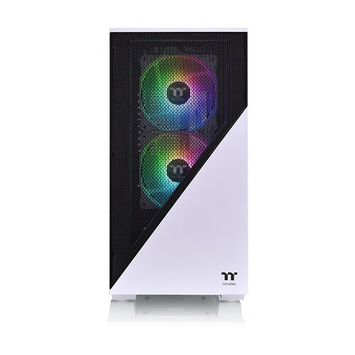 Gabinete Gamer Thermaltake Divider 170 TG Snow ARGB - Mini Torre - Micro ATX/Mini ITX - Panel Lateral Templado