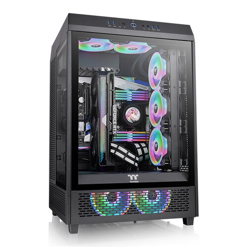 Gabinete Gamer Thermaltake The Tower 500 Semi Torre - Compatible ATX/EATX/Micro ATX/Mini-ITX - Panel Lateral de Vidrio - Modelo CA-1X1-00M1WN-00