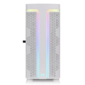 Gabinete Gamer Thermaltake H590 TG Snow ARGB - Media Torre - ATX/EATX/Micro ATX/Mini-ITX - Panel Lateral - Blanco - CA-1X4-00M6WN-00