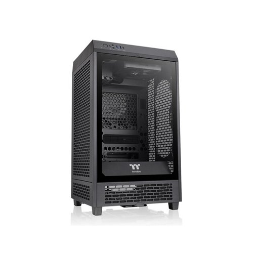 Gabinete Gamer Thermaltake The Tower 200 Mini Torre Mini-ITX con Panel Lateral y Refrigeración Líquida - Modelo CA-1X9-00S1WN-00