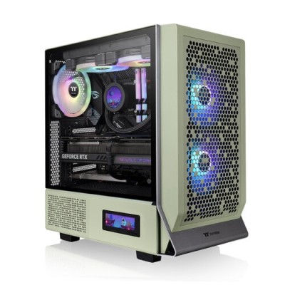 Gabinete Gamer Thermaltake Ceres 300 TG - Media Torre - ATX/Mini-ITX/Micro-ATX/E-ATX - 2 Ventiladores - Panel Lateral - Verde - CA-1Y2-00MEWN-00 Gabinete Gamer Thermaltake Ceres 300 TG - Media Torre - ATX/Mini-ITX/Micro-ATX/E-ATX - 2 Ventiladores - Panel Lateral - Verde - CA-1Y2-00MEWN-00