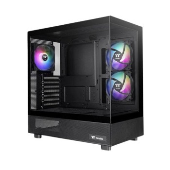 Gabinete Gamer Thermaltake View 270 Plus TG - Media Torre - EATX/ATX/Mini ITX/Micro ATX - Panel Lateral - Negro - CA-1Y7-00M1WN-01