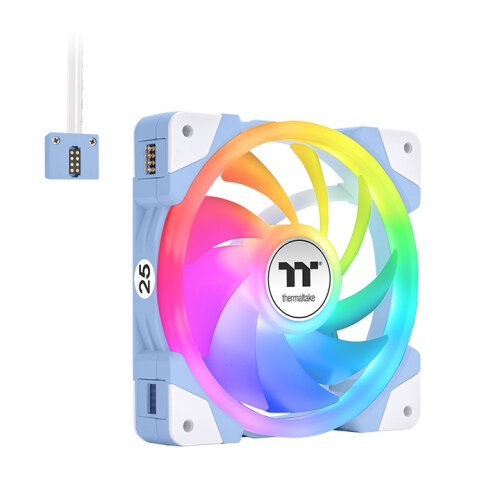 Kit de Ventiladores Thermaltake SWAFAN EX14 140mm ARGB Blanco - 3 Piezas - CL-F184-PL14BU-A