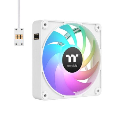 Kit de Ventiladores Thermaltake CT120 EX ARGB Sync - 120mm - 2000 RPM - 3 Piezas - Blanco - CL-F190-PL12SW-A Kit de Ventiladores Thermaltake CT120 EX ARGB Sync - 120mm - 2000 RPM - 3 Piezas - Blanco - CL-F190-PL12SW-A