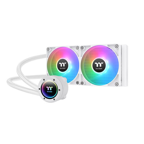 Enfriamiento Líquido Thermaltake TH240 V2 ARGB Blanco - 2 Ventiladores 2000 RPM - CL-W364-PL12SW-A