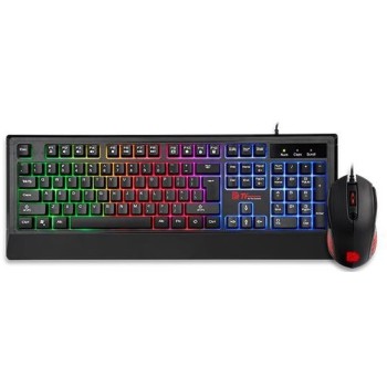 Kit Gamer Thermaltake Tt eSPORTS Challenger - Teclado y Mouse RGB Alámbrico - Modelo CM-CHC-WLXXPL-SP
