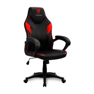 Silla Gamer ThunderX3 EC1 - Soporta 150kg - Negro con Rojo - 4718009154339