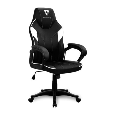 Silla Gamer ThunderX3 EC1 - Soporta 150kg - Negro con Blanco - 4718009155947