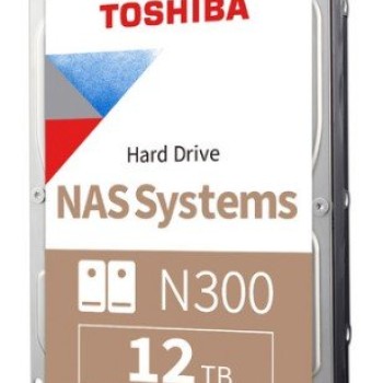 Disco Duro Toshiba N300 12TB 3.5" SATA 3 para NAS - Modelo HDWG51CXZSTA
