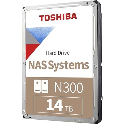 Disco Duro Toshiba N300 - 3.5" - 14TB - SATA - para NAS - HDWG51EXZSTA