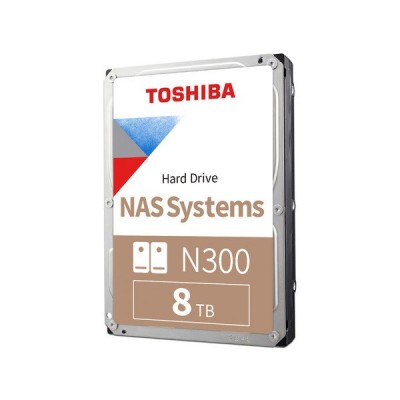 Disco Duro Toshiba N300 - 3.5" - 8TB - SATA - para NAS - HDWG780XZSTA