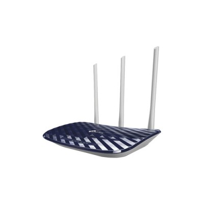 Router TP-LINK ARCHER C20W - 2.4/5 GHz - 433 Mbit/s - 4x RJ-45 - 3 Antenas - ARCHER C20W