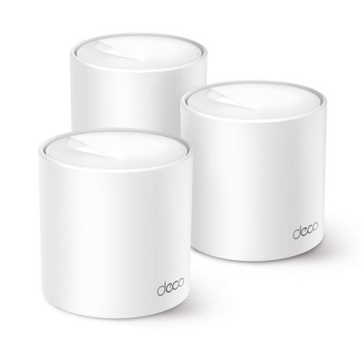 Sistema Wi-Fi TP-Link DECO X10 - 2.4/5GHz - 1500 Mbps - 2x RJ-45 - 2 Antenas Internas - 3 Piezas - DECO X10(3-PACK)