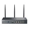 Router TP-Link Omada AX3000 - 2.4/5GHz - 2402 Mbps - 4x RJ-45 - 3 Antenas - ER706W Router TP-Link Omada AX3000 - 2.4/5GHz - 2402 Mbps - 4x RJ-45 - 3 Antenas - ER706W